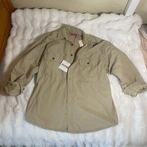 Wolverine Khaki Shirt Jacket Men SZ XL